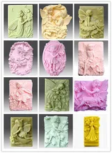 1 pçs pessoas série fada/anjo argila molde de cerâmica molde de bolo de silicone molde sabão diferentes escolhas