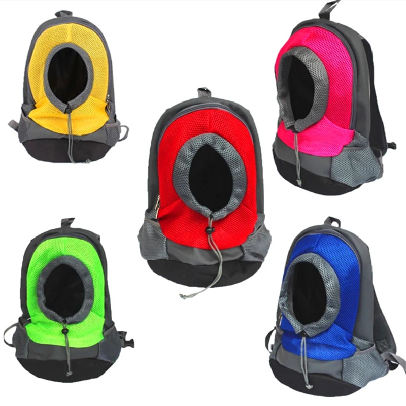 

Pets Dog Carrier Cat Backpacks Bag Portable Travel Front Mesh Breathable Head Out Double Shoulder Outdoor Summer Dogs Products