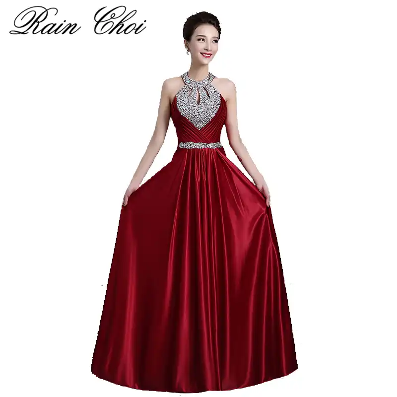 wine purple prom dress