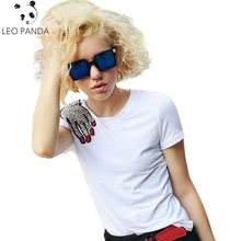 Новые летние женские футболки с блестками и рисунком ладони модные повседневные Хлопковые женские топы белая футболка со стразами Camisetas Mujer футболки LCY496