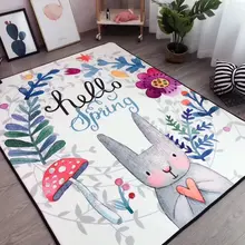 Большой мультфильм пол коврик для милого ковра детский коврик для лазания комната подушка йога коврик спальня Противоскользящий ковер