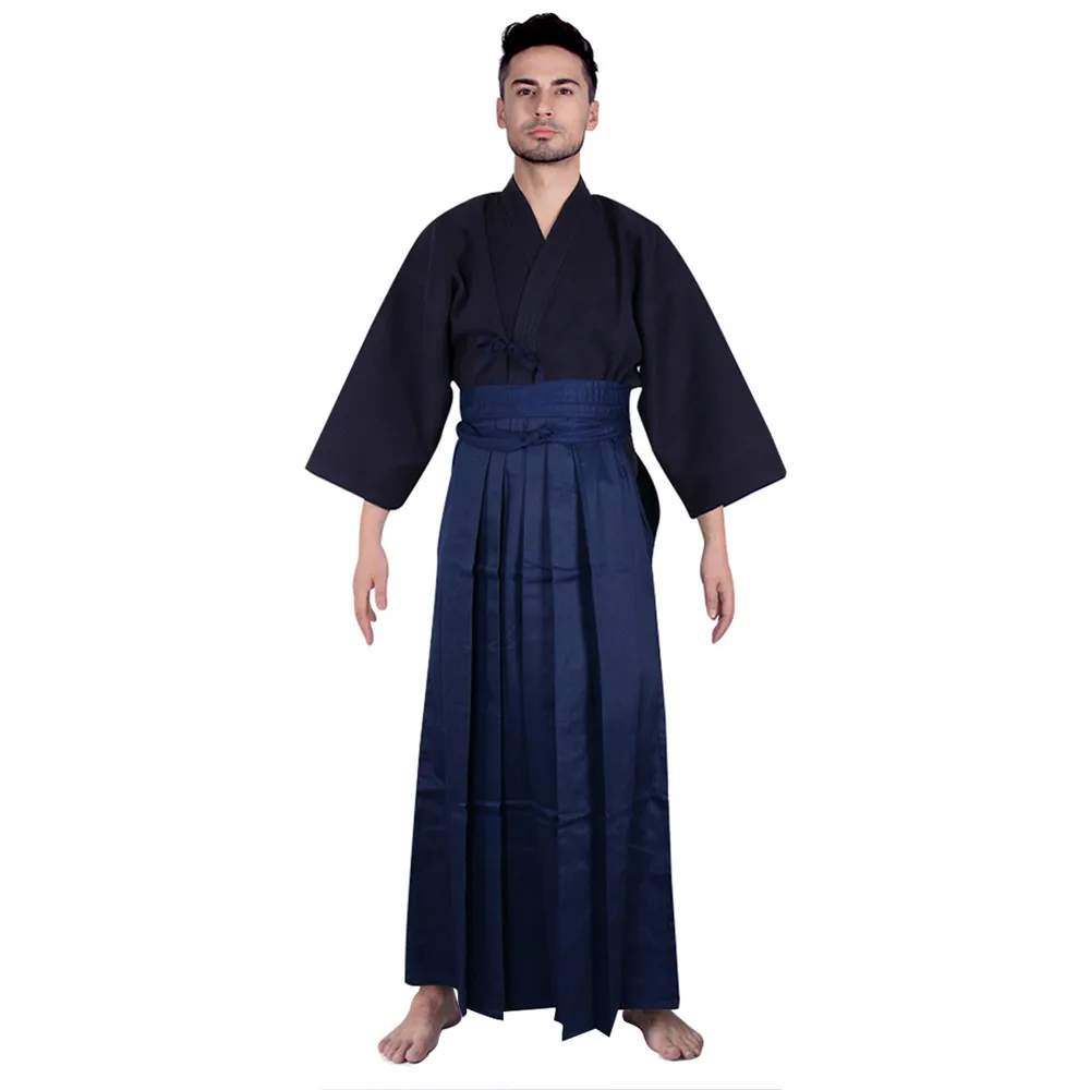 Japanese Samurai Costume Men's Kendo Suit Kendo Hakama Aikido Judo ...