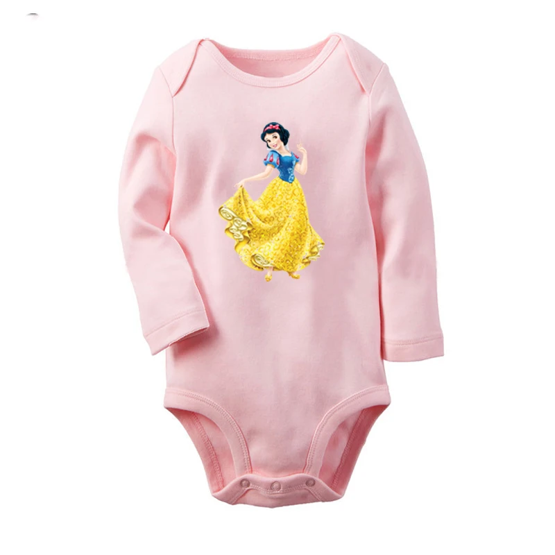 Baby528PC Костюм Русалочки Ариэль для новорожденных мальчиков и девочек, комбинезон с длинными рукавами, хлопковый комбинезон с принтом для младенцев - Цвет: Baby528PC
