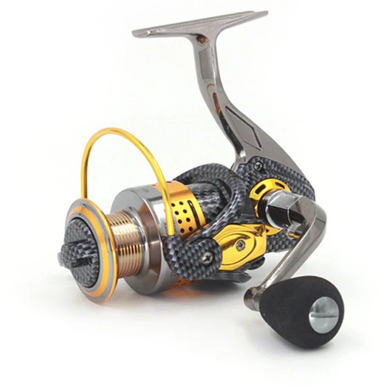 

FDDL High End Full Metal Coil Spinning Fishing Reel Gold Double Bearing 14BB 1000 - 7000 Model Ocean Boat Fishing Lure wheel