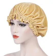 Новая модная атласная шапка для ухода за длинными волосами, шапка для ночного сна, шелковая шапка для женщин, шапки-бини, Прямая поставка