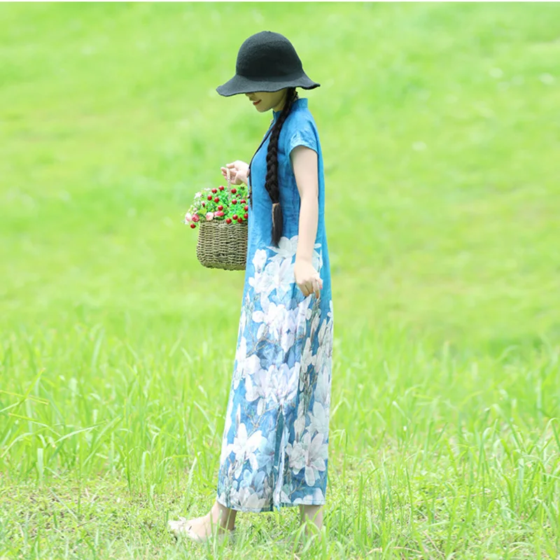 Best Price Cheap B0GUI 2018 Summer Women Dress Floral Cheongsam Chinese Traditional Dresses Half Sleeve Mandarin Collar Vintage Robe Femme Best Price Cheap B0GUI 2018 Summer Women Dress Floral Cheongsam Chinese Traditional Dresses Half Sleeve Mandarin Collar Vintage Robe Femme