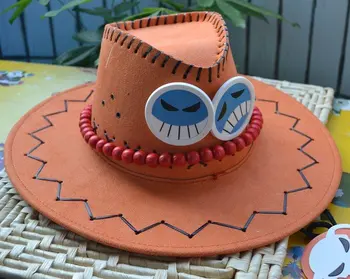 

Japanese Anime ONE PIECE ACE Hat Cap Cosplay Orange