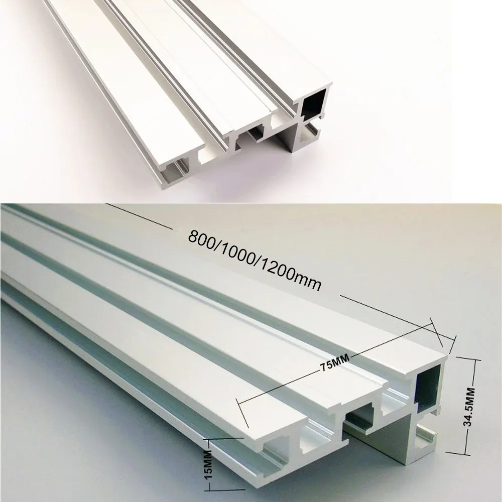 600 мм 75 Тип Т-образная алюминиевая деревообрабатывающая Настольная пила для деревообрабатывающего верстака DIY модификация для забора 75 мм высота wit