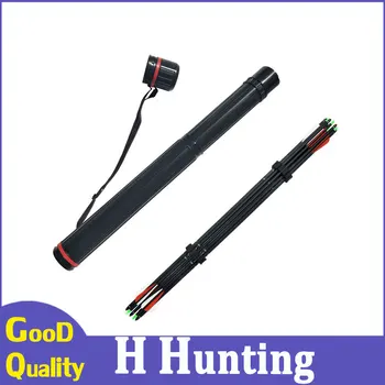 

Arrow Holder Separator Rack Foam Insert + Adjustable Tube Quiver Case + 12pcs Carbon Arrows for hunting/Shooting Sports Practice