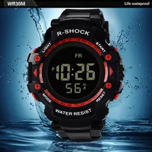 Мужские спортивные часы, цифровой светодиодный, водонепроницаемые наручные часы, роскошные мужские аналоговые цифровые военные армейские элегантные мужские часы, электронные часы