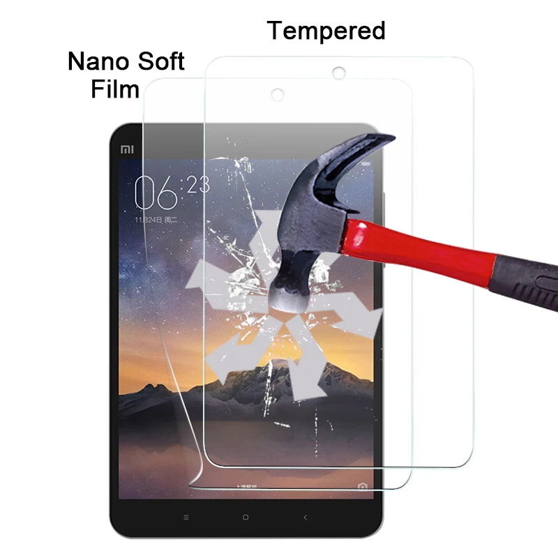 1pcs Explosion-proof Nano soft film For Xiaomi Mipad 2 7.9&quot TAB plastic waterproof screen protector films with clean cloth | Мобильные