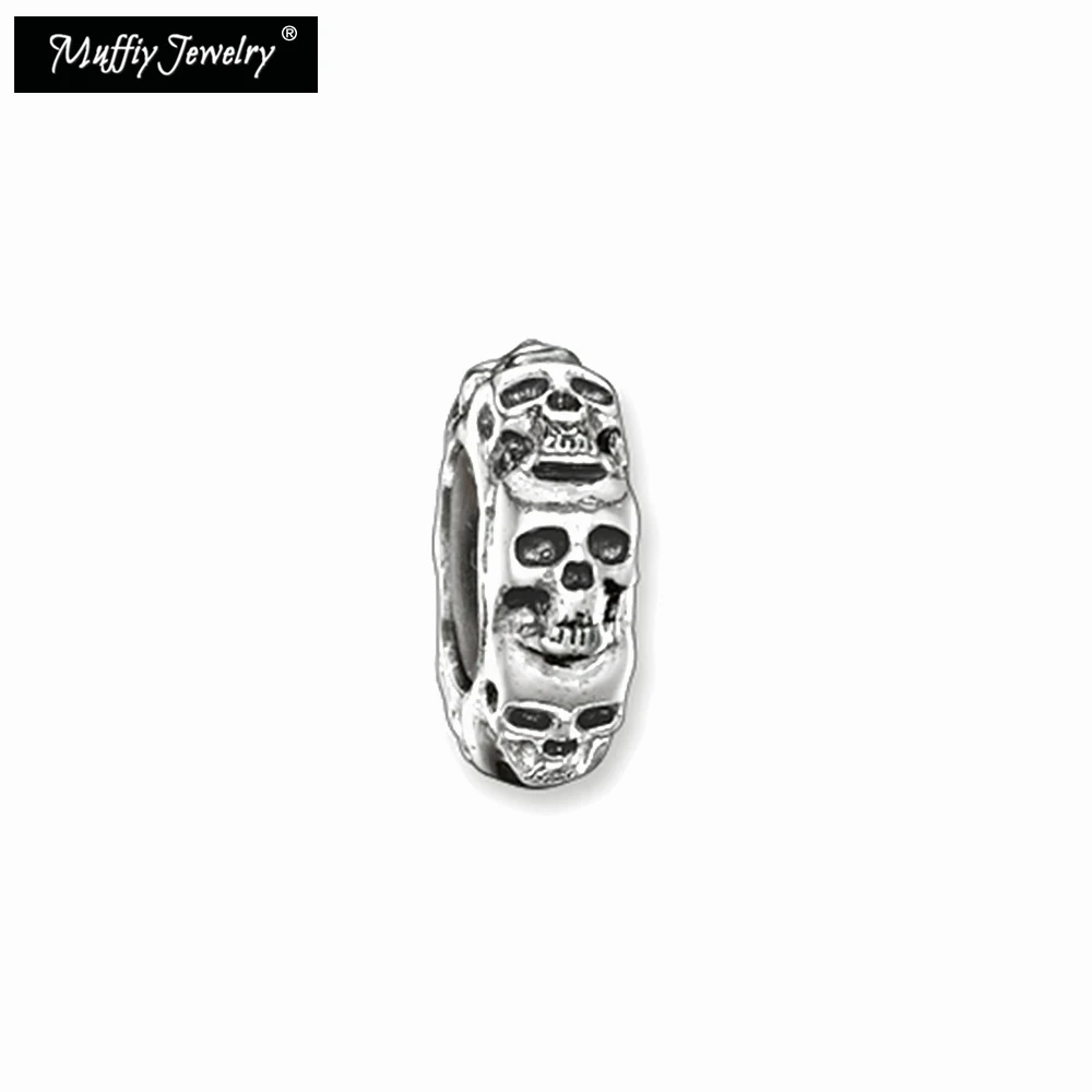 Skull Stopper Bead Europe Style Karma Jewelry Good For Men Or Women 2017 Gift In 925 Sterling Silver | Украшения и аксессуары