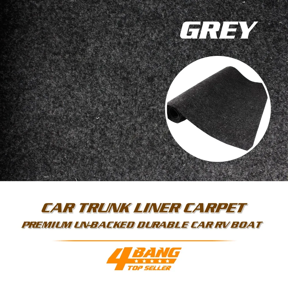 

Car RV Boat Underfelt Carpet Audio Speaker Box Cabinet Sound Deadener Durable 80"x8" 200cmx20cm Grey Mat