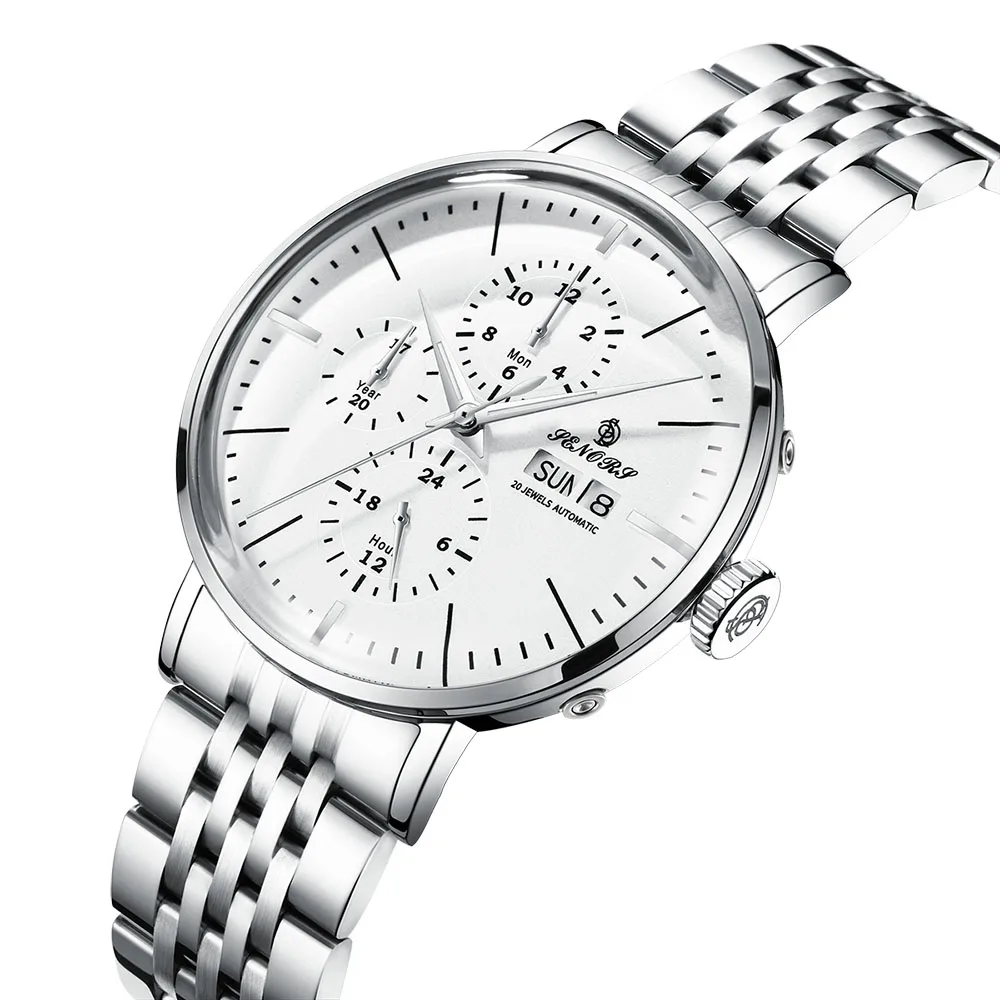 business Winner Watch Men Skeleton Automatic Mechanical Watch Gold Skeleton Vintage Men's Watch stainless stee  Top Brand Luxury