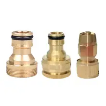 3 типа резьбовой Латунь Мужской быстрый разъем водопроводный переходник адаптер садовый шланг для воды кран Распылительная насадка для полива орошения