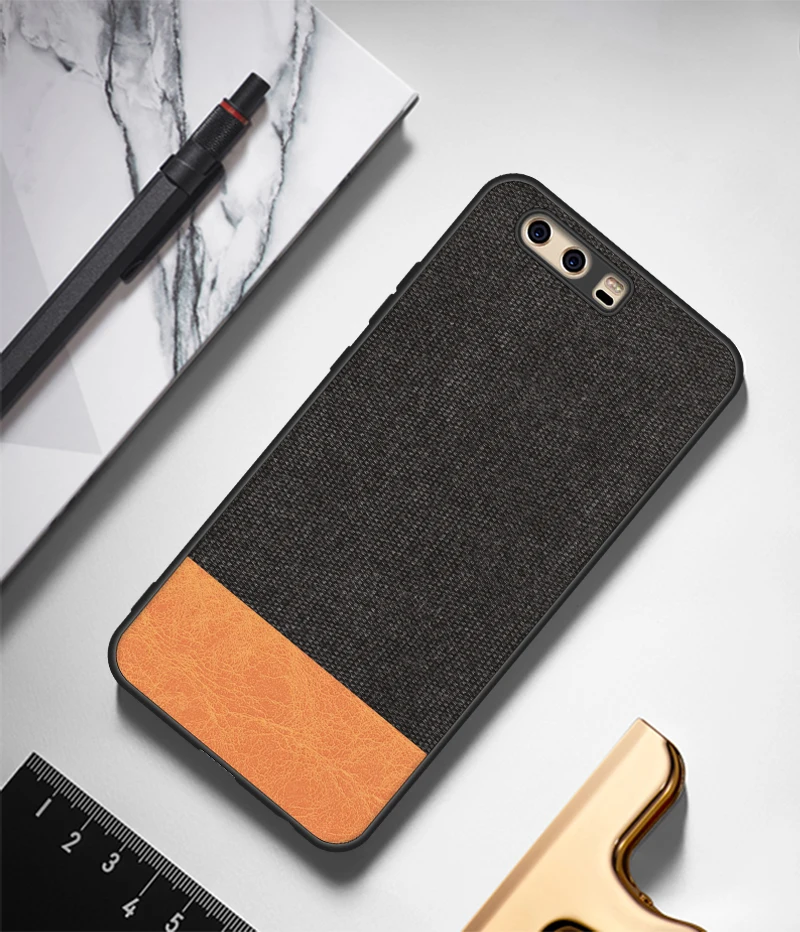 Case For Huawei P10 Soft TPU Edge Canvas Back Cover Fashion Cloths Fabric Cover For Huawei P10Plus P10 Plus Phone Case