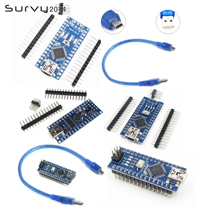 

MINI USB Nano V3.0 ATmega328P CH340G 5V 16M Micro-controller board for Arduino 328P NANO 3.0 CH340