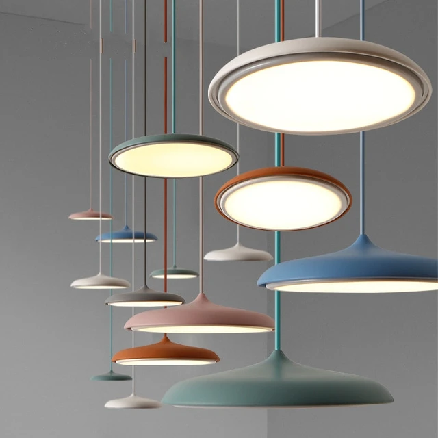 

Modern Scandinavian Art Restaurant pendant light Simple Design Danish kitchen Makarion Flyer i dustrial decoration hanging lamp