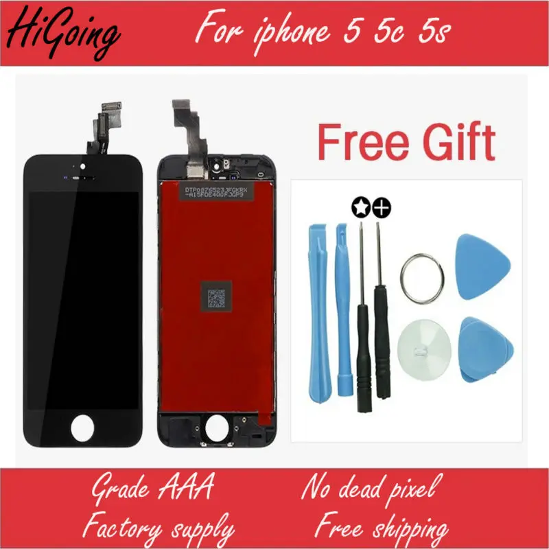 Guarantee A Display for Iphone 5 5S 5C LCD Touch Screen Digitizer Assembly Tools With Original