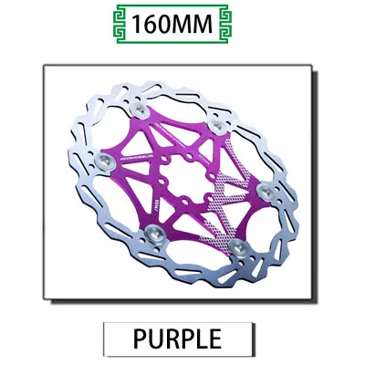 VXM велосипедный тормоз 160 мм/180 мм/203 мм Дисковый Тормоз MTB DH дисковые роторы гидрические тормозные колодки поплавок многоцветный ТОРМОЗНЫЕ КОЛОДКИ ЗАПЧАСТИ для велосипеда - Цвет: 160MM purple