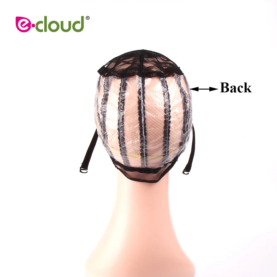Черный цвет парик шапки hairnets для изготовления париков с регулируемым эластичным кружевным ремешком сеточка для парика