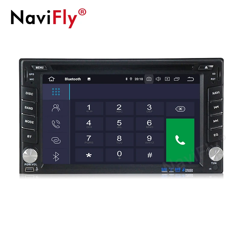Cheap NaviFly IPS Screen DSP Android9.0 two Din Car Multimedia for NISSAN 2Din Universal supprt obd2 VIEW CAMERA DVR multilingual 4