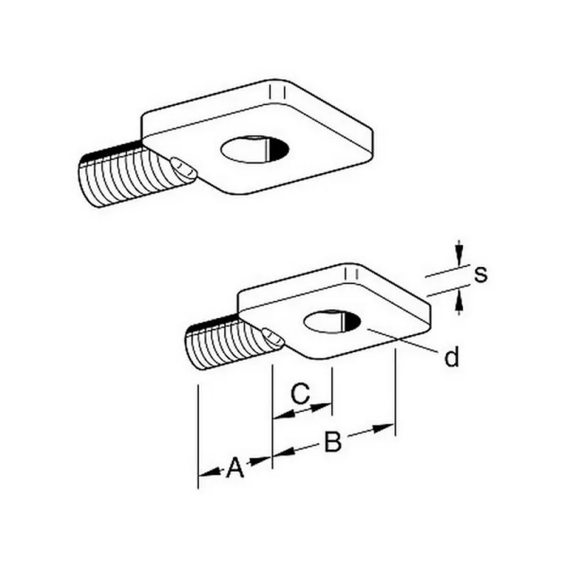SIKLA 102436 Cancamo винтовая плоская головка SCR M8 X 20|Гайки| |