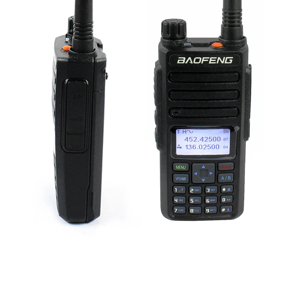 Baofeng DM-1801 двухдиапазонный двойной слот для времени DMR цифровой/аналоговый 2Way радио 136-174/400-470MHz Walkie Talkie DMR портативное радио