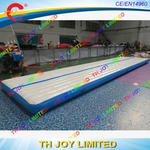 8x2x0,2 м воздуха надувной тумблинг воздушный матрас для тренажерного зала/надувная аэродинамическая гимнастика трек для продажи