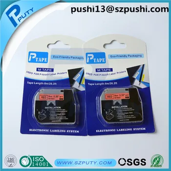

20PK Compatible Label Tape for Brother PT-65 PT-70 PT-80 PT-85 PT-90 Printers M-K421 MK421 Black on Red (3/8inch 9mm)