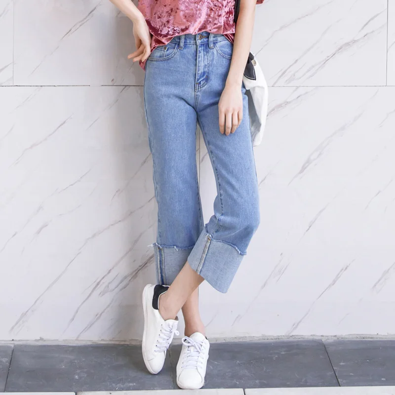 2018 Fashion Summer Wide Leg Pants Women High Waist