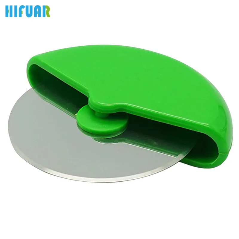 

Hifuar Random Color Practical Stainless Steel Pizza Knife Rotary Cake Bread Pizza Cutter Easy Pizza Cake Cut Tool Kitchen Tools