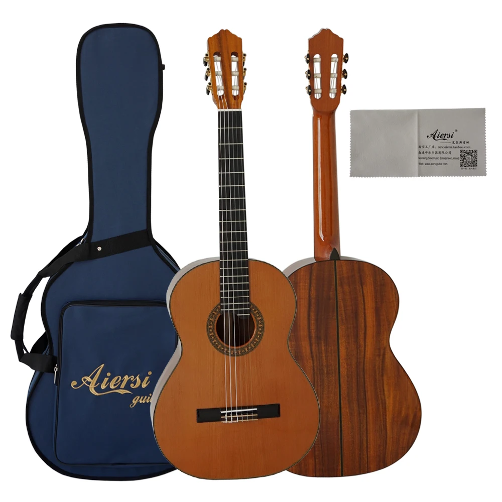 Aiersi Brand All Solid Master Grade Vintage Classic Guitar