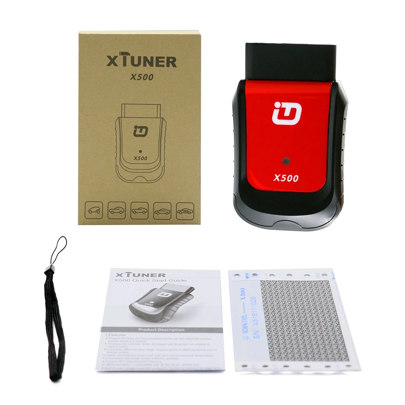 XTUNER X500 Bluetooth автомобильный диагностический инструмент ABS батарея DPF EPB SRS TPMS IMMO ключ инжектор Сброс для Andriod лучше, чем Vpecker