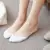 Женские однотонные высокие каблуки Невидимые Носки Модные женские туфли Slingback Toe Cover Topper No Show Socks