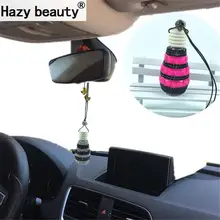 Пустая бутылка кулон кристалл алмаза модное зеркало заднего вида для автомобиля кулон Изысканная пустая бутылка