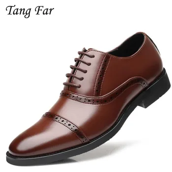 

Men Oxfords Shoes Wedding Party Brogue Shoes Big Size 48 Luxury Brand Italian Mens Formal Shoes Pointed Toe Designer Shoe
