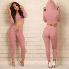 Hot Sale Hooded Long sleeve Women Sport Suit Plus Size Tracksuit Plus Size Sweatshirt And Pant
