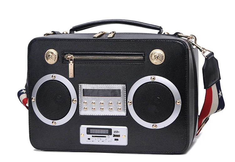 Креативная Женская Ручная сумка, сумка для радио, сумка, мужская сумка с поддержкой Bluetooth карты