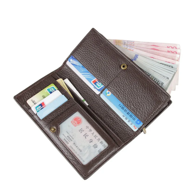 

Zipper Men Wallets Genuine Leather Men Purses Soft Clutch Wallet
