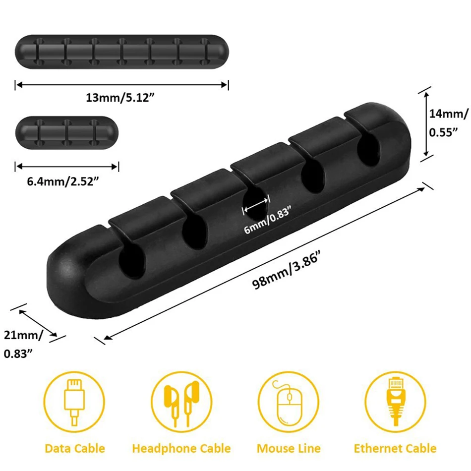 Oppselve Кабельный органайзер USB кабель провод держатель для мыши наушники зарядное устройство шнур протектор сматывание кабеля управление зажимы