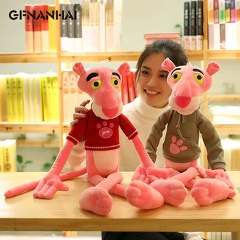 

1pc 55/80cm Cute Pink Panther Plush Toy New Styles Sweatshirt & Sweater Pink Panther Dolls Stuffed Toys for Children Gift