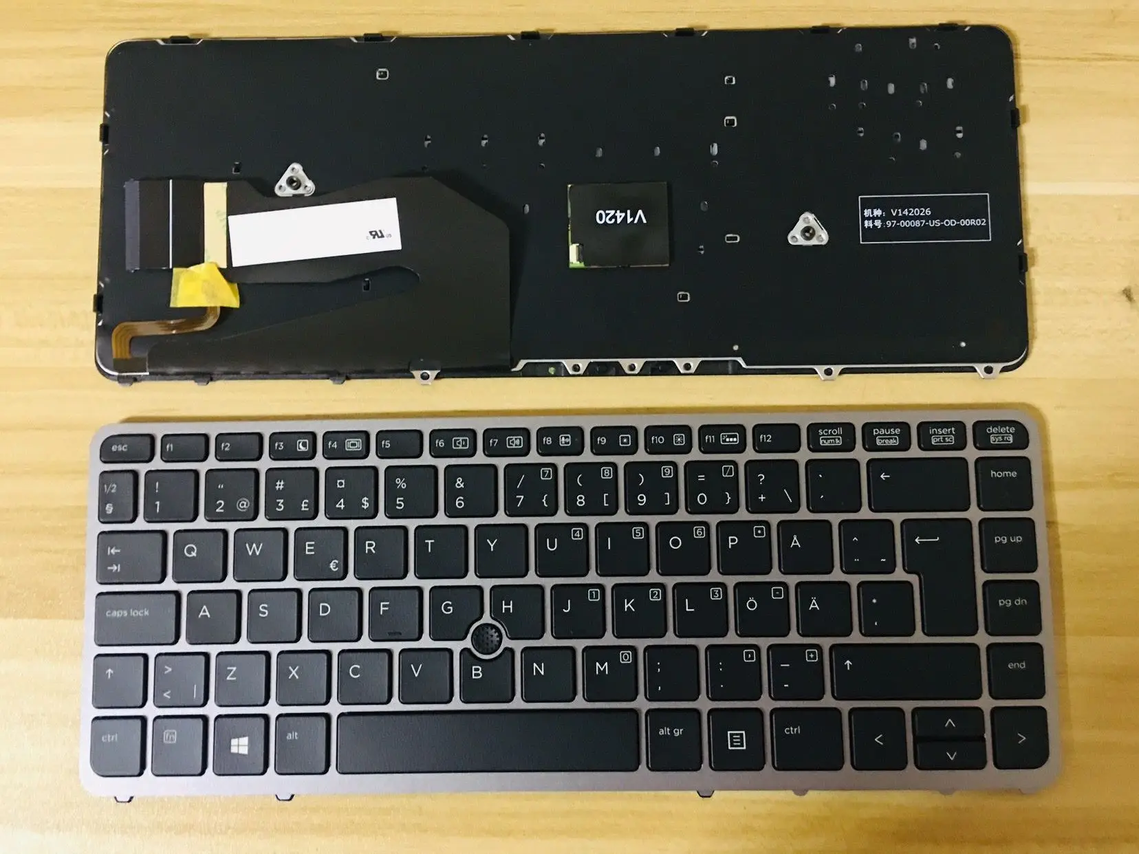 Лучшая клавиатура для ноутбука HP EliteBook 840 G1 G2 850 855 ZBook 14 шведская Раскладка |