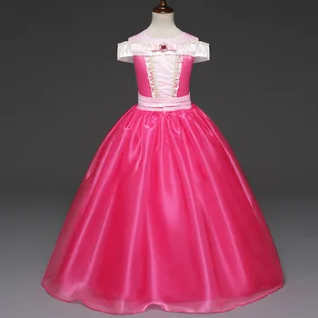 

ABGMEDR Brand Aurora Dress Monsoon Kids Clothing Children Party Dress Girls Princess Belle Cosplay Dresses Girl Beauty Dress
