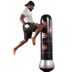150 см боксерская груша надувной Free-Stand Tumbler Muay Thai Training давление рельеф отскок назад мешок с песком с воздушным насосом