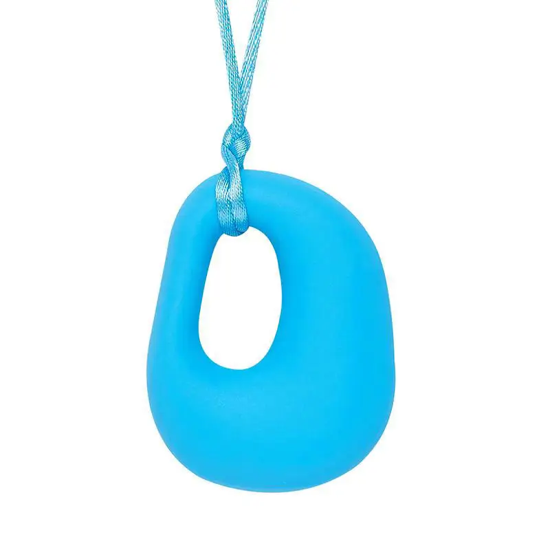 

10PCS Silicone Teething Necklace D Shape Pendant Baby Teether Charm BPA Free Silicone Chew Pendant Beads Nursing Jewelry