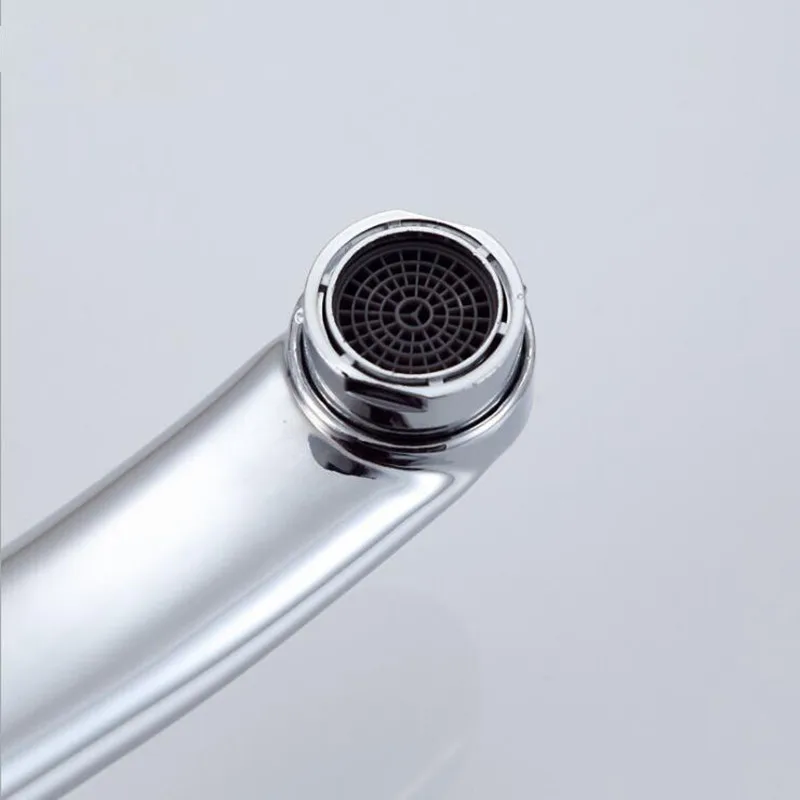 Rotatable Spout Mixer Kitchen Faucet Single Holder Single Hole Contemporary Kitchen Tap Faucets Brass Body Bathroom Fixture Rotatable Spout Mixer Kitchen Faucet Single Holder Single Hole Contemporary Kitchen Tap Faucets Brass Body Bathroom Fixture