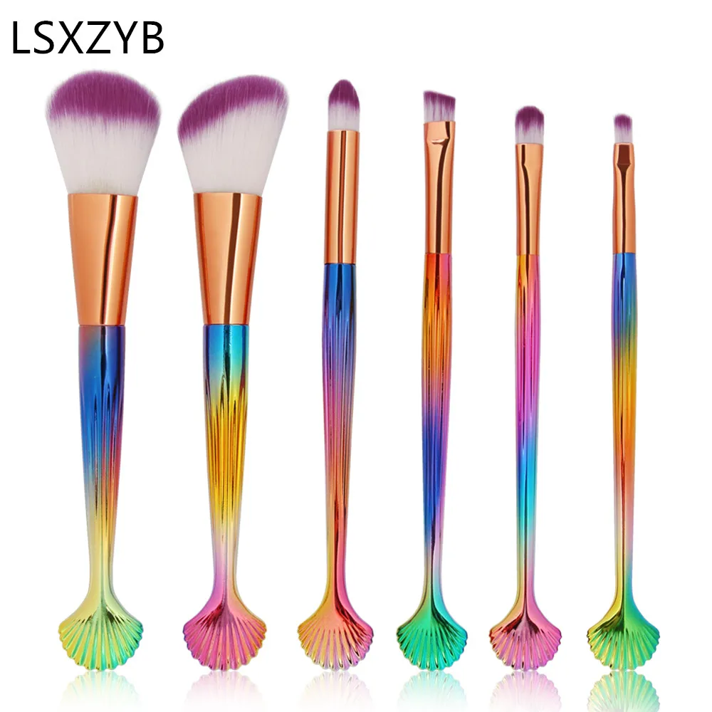 Mermaid makeup brushes