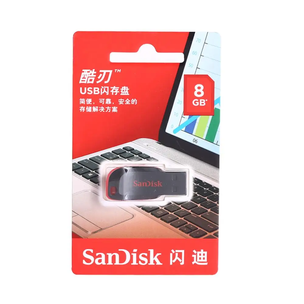 Sandisk USB 2 0 флэш накопитель Флешка 32 Гб 64 128 ГБ 16 8 мини флеш устройство для хранения U