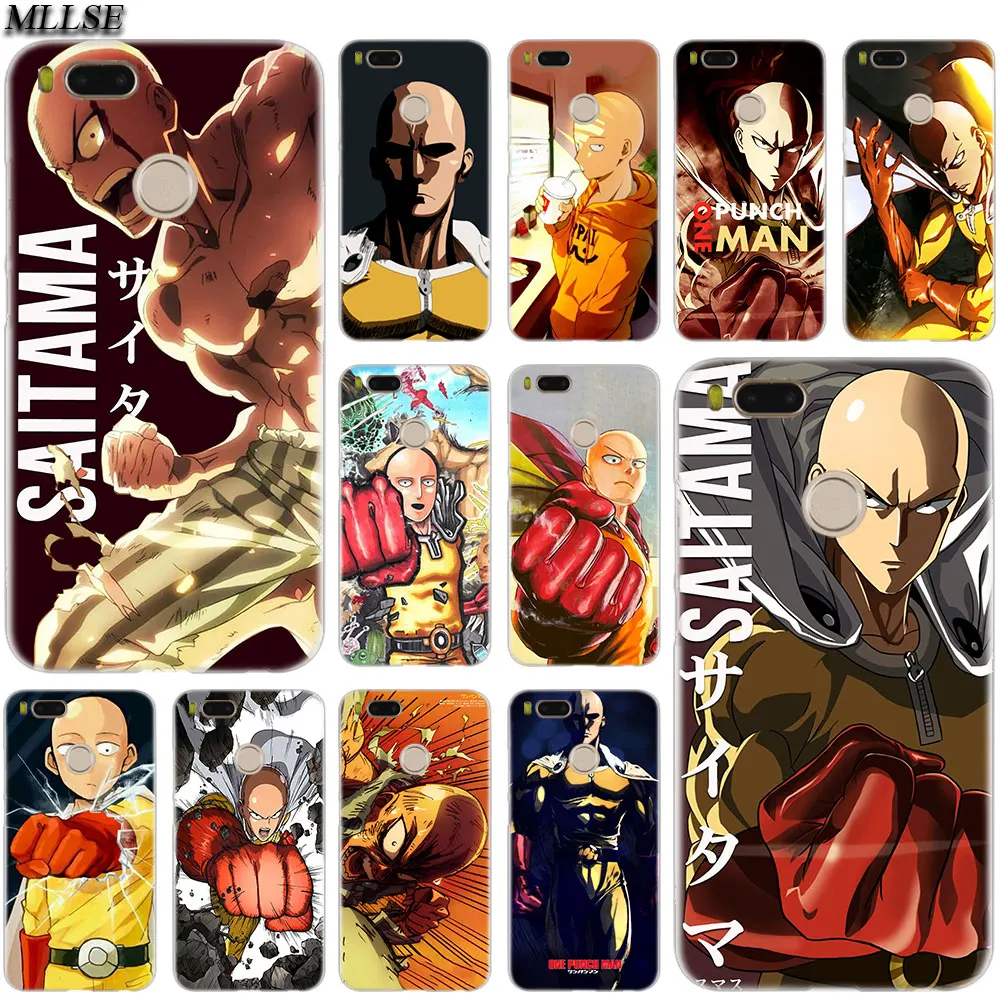 

MLLSE Anime Bleach One Punch Man Case Cover for Xiaomi Mi Play Pocophone F1 8 A1 A2 Lite 6 6Plus Mix 3 2S Redmi Note 4x 5 6 S2